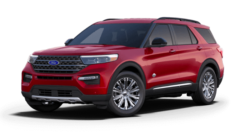 2023 Ford Explorer King Ranch in Rapid Red color