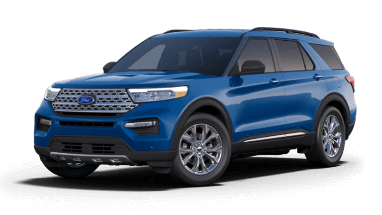 2023 Ford Explorer Limited in Atlas Blue color