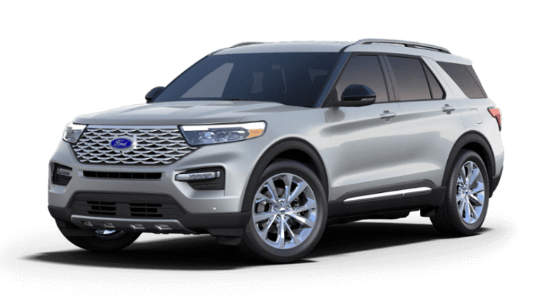 2023 Ford Explorer Platinum in Iconic Silver color