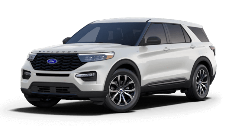 2023 Ford Explorer ST-Line in Star White color