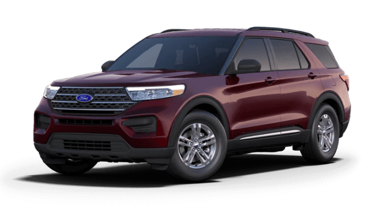 2023 Ford Explorer XLT in Burgundy Velvet color
